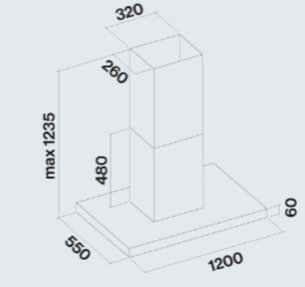Вытяжка Фалмек PLANE ISOLA BLACK 120 PLUS фото 2 в Казани и Татарстане Вытяжка Falmec PLANE ISOLA BLACK 120 PLUS фото 2 в Казани и Татарстане