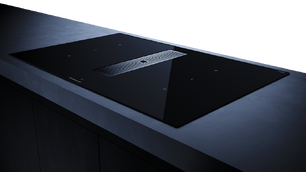 Индукционная варочная панель с вытяжкой Kuppersbusch KMI 8350.0 SR Silver Chrome фото 3 в Казани и Татарстане