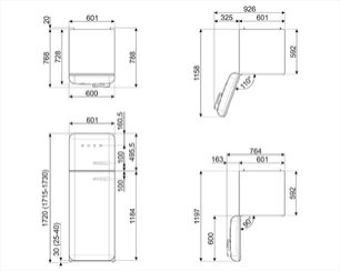 Холодильник Смег FAB30LWH3 фото 3 в Казани и Татарстане Холодильник Smeg FAB30LWH3 фото 3 в Казани и Татарстане