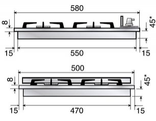 Варочная панель Ilve H60CNV Oatmeal фото 2 в Казани и Татарстане