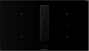 Индукционная варочная поверхность с вытяжкой Kuppersbusch KMI 9850.1 SR-S Black Chrome фото в Казани и Татарстане