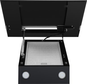 Кухонная вытяжка MAUNFELD Bridge Line 50 черный\вставка сатин фото 3 в Казани и Татарстане