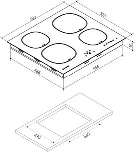 Варочная панель Faber FCH 64 фото 3 в Казани и Татарстане