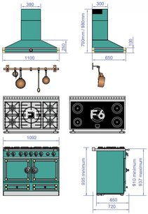 Настенная вытяжка Ля Корню CornuFe 110 фото 4 в Казани и Татарстане Настенная вытяжка La Cornue CornuFe 110 фото 4 в Казани и Татарстане