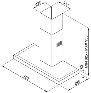 Вытяжка Smeg KSE71X-1 фото 2 в Казани и Татарстане