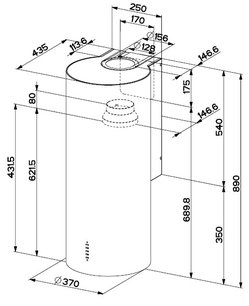 Вытяжка Фабер Cylindra EG8 X A37 ELN фото 3 в Казани и Татарстане Вытяжка Faber Cylindra EG8 X A37 ELN фото 3 в Казани и Татарстане