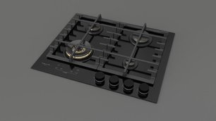 Газовая варочная панель Fulgor Milano FCLH 604 G T WK BK фото 3 в Казани и Татарстане