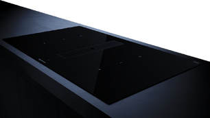 Индукционная варочная панель с вытяжкой Kuppersbusch KMI 9350.0 SR Black Velvet фото 3 в Казани и Татарстане