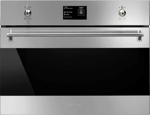 Компактный многофункциональный духовой шкаф Смег SF4390VCX фото в Казани и Татарстане Компактный многофункциональный духовой шкаф Smeg SF4390VCX фото в Казани и Татарстане
