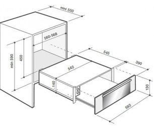 Встраиваемый подогреватель посуды De Dietrich DWD7400G фото 3