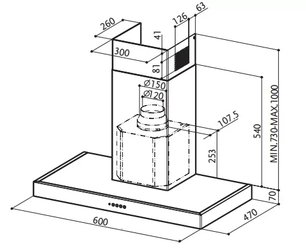 Вытяжка Фабер GLOVE AF X  A60 фото 2 в Казани и Татарстане Вытяжка Faber GLOVE AF X  A60 фото 2 в Казани и Татарстане