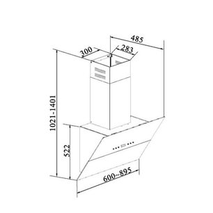 Вытяжка Кертинг KHC 91090 GW фото 4 в Казани и Татарстане Вытяжка Korting KHC 91090 GW фото 4 в Казани и Татарстане