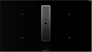 Индукционная варочная поверхность с вытяжкой Kuppersbusch KMI 9850.1 SR-S Silver Chrome фото в Казани и Татарстане