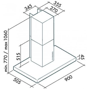 Вытяжка Falmec Lux 90 ix (800) ECP фото 4 в Казани и Татарстане