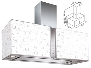Вытяжка Falmec Mirabilia 67 Alphabet Vetro (800) ECP фото 3 в Казани и Татарстане