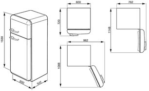 Холодильник Смег FAB30LBL1 фото 2 в Казани и Татарстане Холодильник Smeg FAB30LBL1 фото 2 в Казани и Татарстане