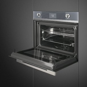 Комбинированный духовой шкаф с функцией СВЧ Смег SF4102MCS фото 2 в Казани и Татарстане Комбинированный духовой шкаф с функцией СВЧ Smeg SF4102MCS фото 2 в Казани и Татарстане