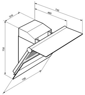 Вытяжка Smeg KTS75 фото 4 в Казани и Татарстане