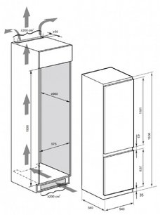 Встраиваемый холодильник Kaiser EKK 60193 фото 4 в Казани и Татарстане