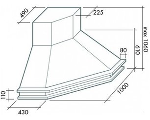 Вытяжка Falmec Tempo Antico Ang (600) S дуб фото 3 в Казани и Татарстане