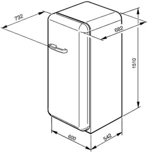 Холодильник Смег FAB28LB1 фото 4 в Казани и Татарстане Холодильник Smeg FAB28LB1 фото 4 в Казани и Татарстане