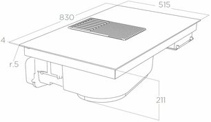 Варочная панель с вытяжкой Elica NIKOLATESLA LIBRA WH/A/83 фото 4 в Казани и Татарстане