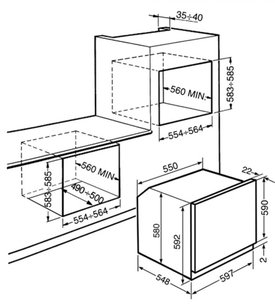 Духовой шкаф Smeg F610AB фото 2 в Казани и Татарстане