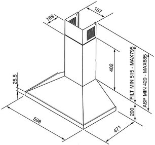 Вытяжка Smeg KD6X-2 фото 2 в Казани и Татарстане