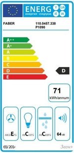 Вытяжка Фабер STRIP SMART PB X A90 фото 4 в Казани и Татарстане Вытяжка Faber STRIP SMART PB X A90 фото 4 в Казани и Татарстане