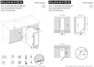 Винный шкаф Дунавокс DAU-19.58W фото 4 в Казани и Татарстане Винный шкаф Dunavox DAU-19.58W фото 4 в Казани и Татарстане