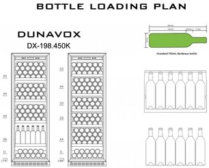 Винный шкаф Дунавокс DX-198.450K фото 3 в Казани и Татарстане Винный шкаф Dunavox DX-198.450K фото 3 в Казани и Татарстане