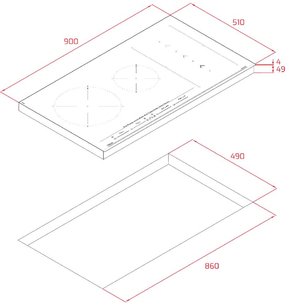 Индукционная варочная панель Teka IZS 96700 MST BLACK фото 2 в Казани и Татарстане