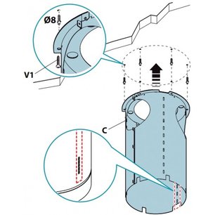 Вытяжка Falmec POLAR ISOLA X фото 3 в Казани и Татарстане