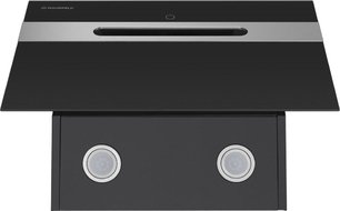 Кухонная вытяжка MAUNFELD Moon 60 черный\вставка сатин фото 4 в Казани и Татарстане