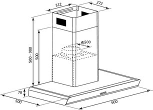 Настенная вытяжка Brandt BHB6602X фото 4 в Казани и Татарстане