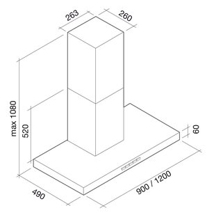 Вытяжка Falmec Plane top 120 ix (800) ECP фото 4 в Казани и Татарстане