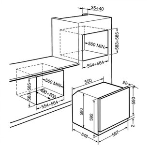 Духовой шкаф Smeg SF855RA фото 4 в Казани и Татарстане