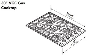 Газовая варочная панель Викинг EVGSU5301SS фото 4 в Казани и Татарстане Газовая варочная панель Viking EVGSU5301SS фото 4 в Казани и Татарстане