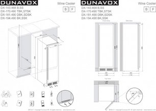 Винный шкаф Дунавокс DX-181.490DCK фото 4 в Казани и Татарстане Винный шкаф Dunavox DX-181.490DCK фото 4 в Казани и Татарстане