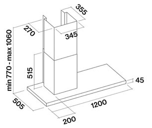 Вытяжка Falmec Lux 120 Fasteel wall фото 3 в Казани и Татарстане