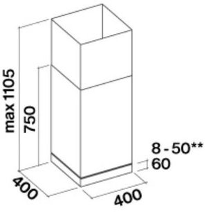 Вытяжка Фалмек MIRA PLUS 40 TELESCOPICA фото 3 в Казани и Татарстане Вытяжка Falmec MIRA PLUS 40 TELESCOPICA фото 3 в Казани и Татарстане