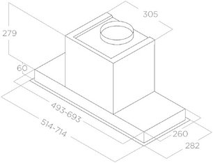 Встраиваемая вытяжка Элика HIDDEN 2.0 BL MAT/A/52 фото 4 в Казани и Татарстане Встраиваемая вытяжка Elica HIDDEN 2.0 BL MAT/A/52 фото 4 в Казани и Татарстане