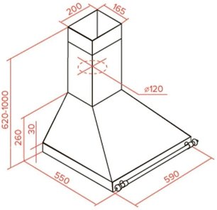 Вытяжка Teka DOS 60 BEIGE-BRASS фото 2 в Казани и Татарстане