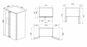 Холодильник Смег SBS8004PO фото 3 в Казани и Татарстане Холодильник Smeg SBS8004PO фото 3 в Казани и Татарстане
