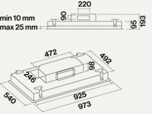 Вытяжка Falmec Nube 90 inox фото 3 в Казани и Татарстане