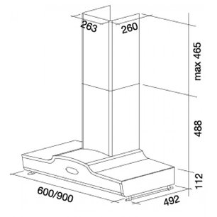 Вытяжка Falmec West 90 (600) S фото 3 в Казани и Татарстане