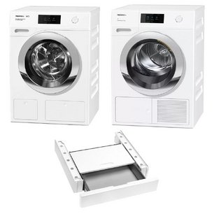 Miele ChromeEdition (стиральная машина WCR870WPS + сушильная машина TCR790WP + монтажный элемент WTV511) фото в Казани и Татарстане Miele ChromeEdition (стиральная машина WCR870WPS + сушильная машина TCR790WP + монтажный элемент WTV511) фото в Казани и Татарстане