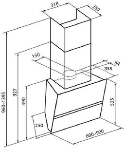 Вытяжка Korting KHC 69080 GN фото 3 в Казани и Татарстане