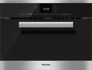 Духовой шкаф с СВЧ Миле H6600BM EDST/CLST сталь CleanSteel фото в Казани и Татарстане Духовой шкаф с СВЧ Miele H6600BM EDST/CLST сталь CleanSteel фото в Казани и Татарстане
