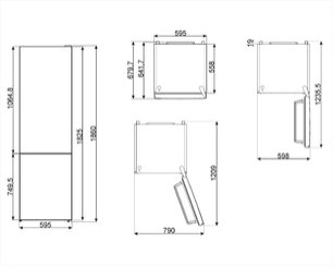 Холодильник Смег FC202PBN фото 4 в Казани и Татарстане Холодильник Smeg FC202PBN фото 4 в Казани и Татарстане